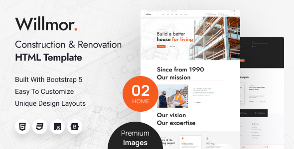 Willmor - Construction & Renovation HTML Template