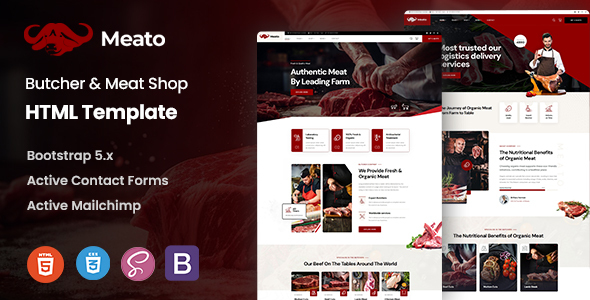 Meato - Butcher & Meat Shop HTML Template