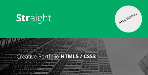 Straight - Creative Flat HTML Template