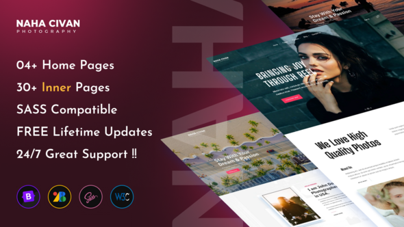 Naha Civan - Photography Portfolio Responsive HTML Template