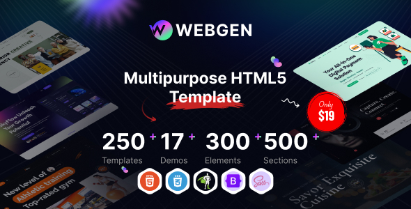 Webgen - The Multipurpose HTML5 Template