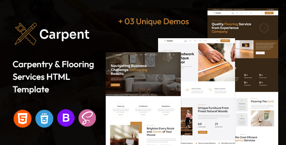 Carpent | Carpentry, Woodworks & Flooring Services HTML Template