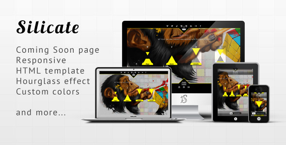 Silicate - Responsive Minimalist Coming Soon HTML