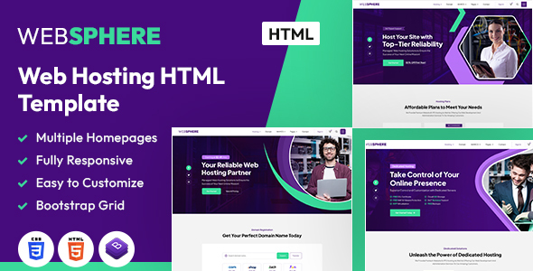 WebSphere | Web Hosting HTML Template