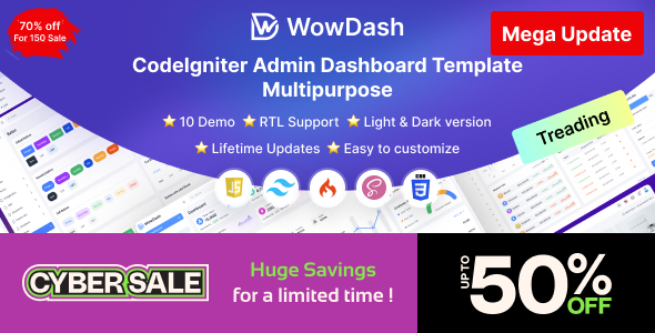 WowDash - CodeIgniter - Multipurpose Admin Dashboard Template