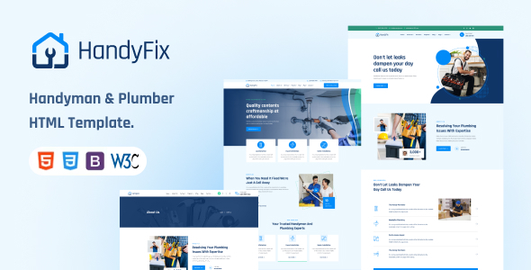 Handyfix – Handyman & Plumber HTML Template
