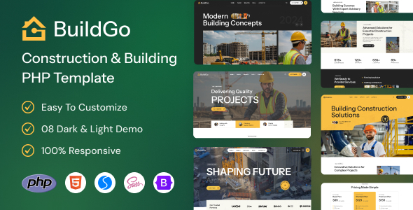 BuildGo - Construction & Building PHP Template