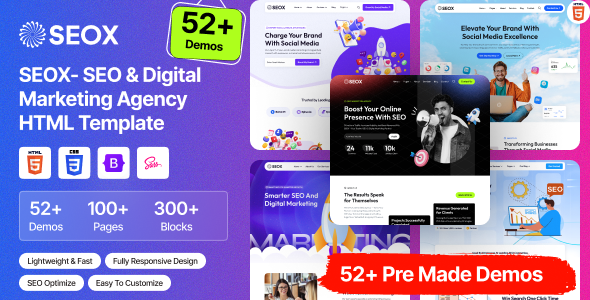 SEOX - SEO & Digital Marketing Agency HTML Template