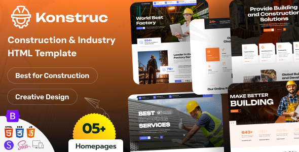 Konstruc – Construction & Industry HTML Template