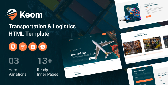 Keom - Transportation & Logistics HTML Template