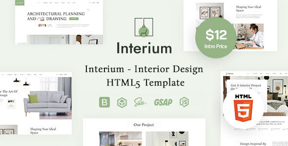 Interium - Interior Design & Architecture HTML5 Template