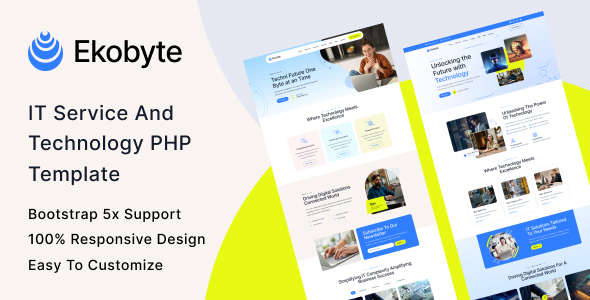 Ekobyte - IT Service & Technology PHP Template