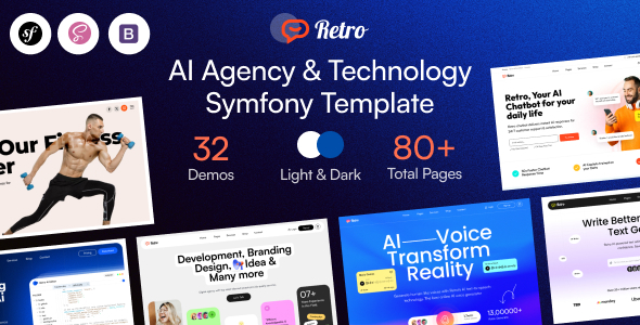 Retro - AI Agency & Technology Symfony Template