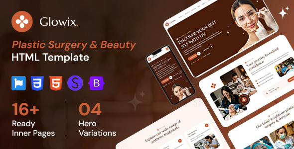 Glowix - Plastic Surgery & Beauty Clinic HTML Template