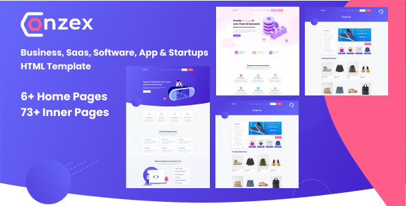 Conzex - Business, Saas, Software, App & Startup HTML Template