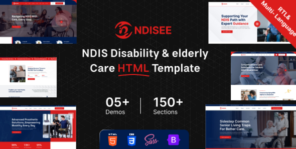 NDISEE - NDIS Disability, Kids & Child Care HTML Template + RTL