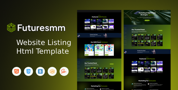 FutureSMM - Website Listing Html Template