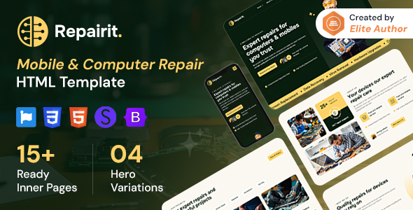 Repairit - Mobile & Computer Repair HTML Template