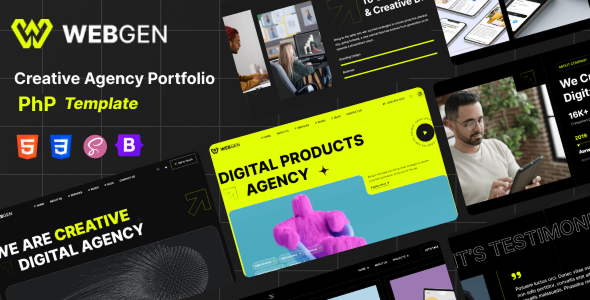 Webgen - Creative Agency Portfolio PHP Template