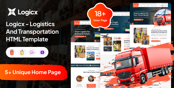 Logicx - Logistics And Transportation HTML Template