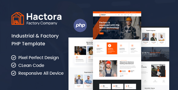 Hactora - Industry & Factory PHP Template