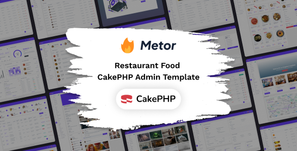 Metor - CakePHP Restaurant Food Admin Dashboard Template