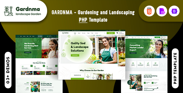 Gardnma - Gardening and Landscaping PHP Template