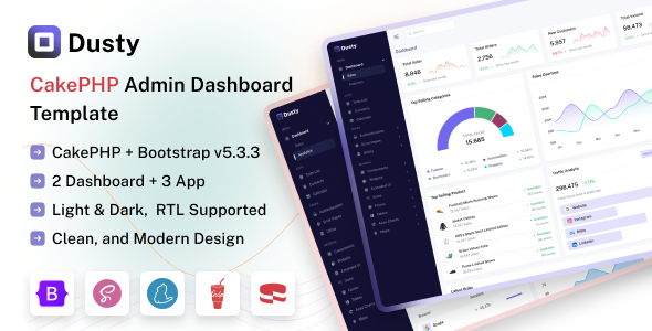 Dusty - CakePHP Admin & Dashboard Template