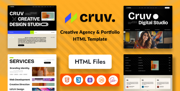 Cruv - Creative Agency & Portfolio Html Template