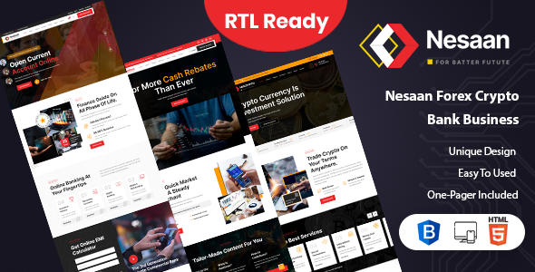 Nesaan Forex Crypto Business HTML Template