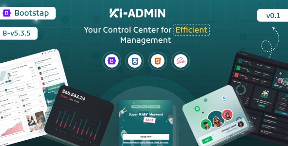 Ki-admin Bootstrap 5  Admin Dashboard Template