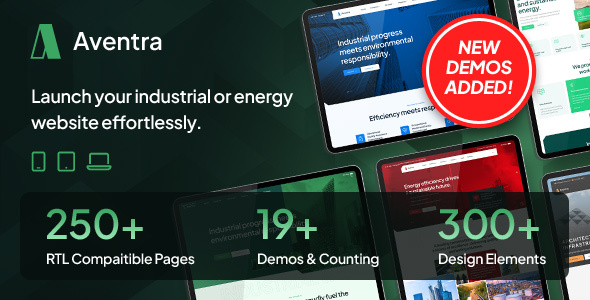 Aventra - Industrial and Energy HTML Template