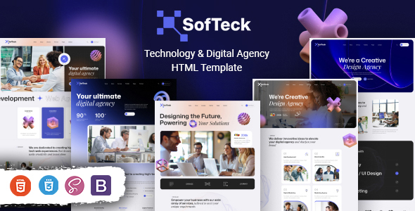 Softeck - Technology & Digital Agency HTML Template