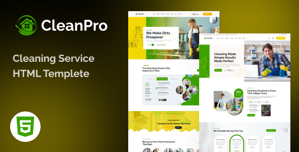 CleenPro - Cleaning Service HTML5 Template