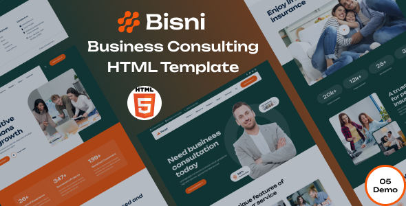 Bisni - Business Consulting HTML Template