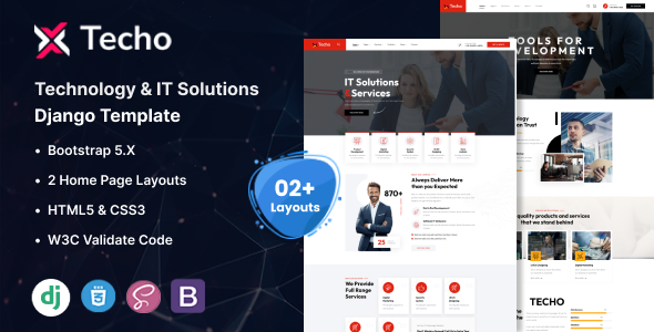 Techo - Technology & IT Solutions Django Template