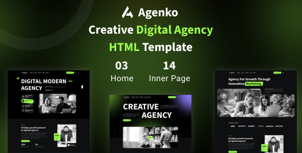 Agenko - Creative Digital Agency HTML Template