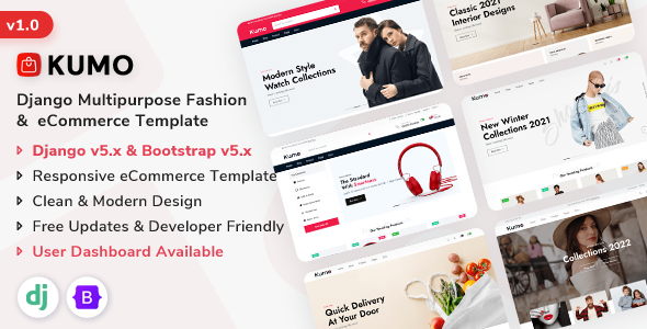 Kumo - Django Multipurpose Fashion & eCommerce Template