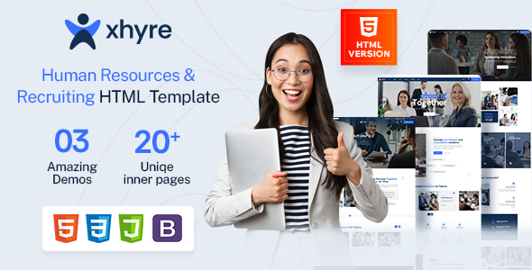 Xhyre - Human Resources & Recruiting HTML Template