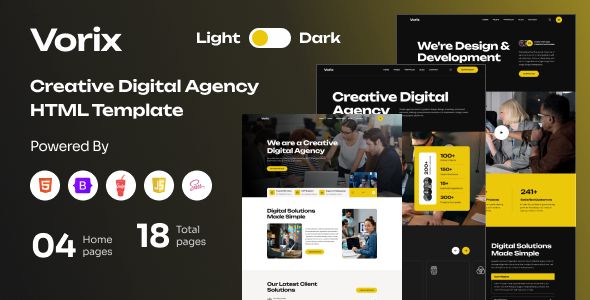 Vorix - Creative Digital Agency HTML Template
