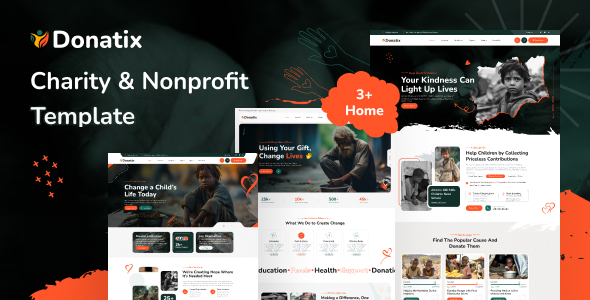 Donatix - Charity & Nonprofit HTML Template