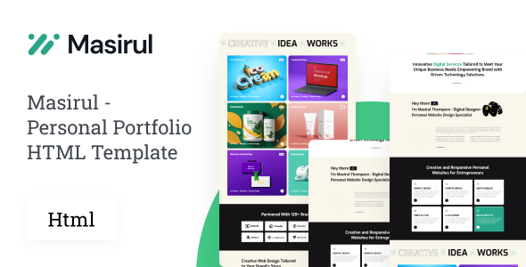 Masirul - Personal Portfolio HTML Template