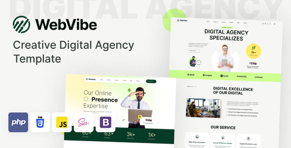 WebVibe - Creative Digital Agency PHP Template