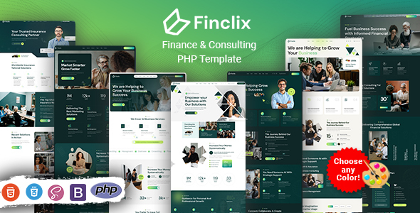 Finclix - Finance & Consulting PHP Template