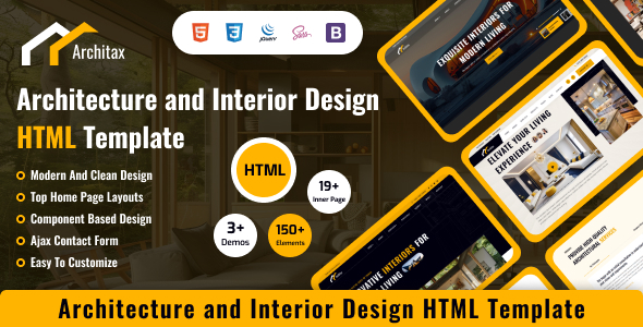 Architax - Real Estate & Interior Design HTML Template