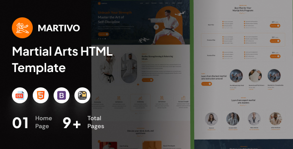 Martivo - Martial Arts and Karate HTML Template
