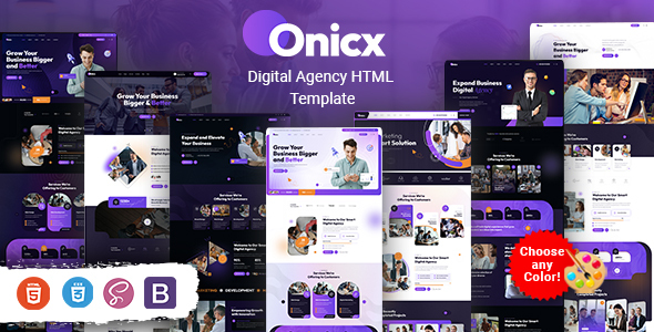 Onicx - Digital Agency HTML Template