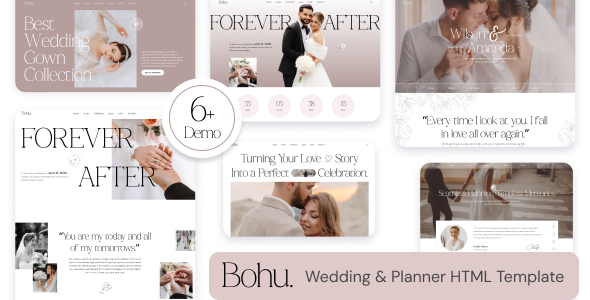 Bohu - Wedding & Wedding Planner HTML5 Template