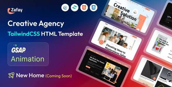 Zafay | Creative Agency TailwindCSS HTML Template