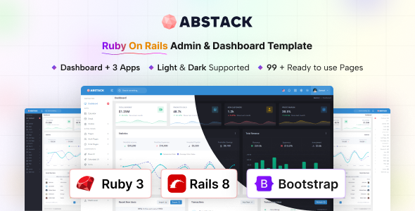 Abstack - Ruby on Rails Admin & Dashboard Template